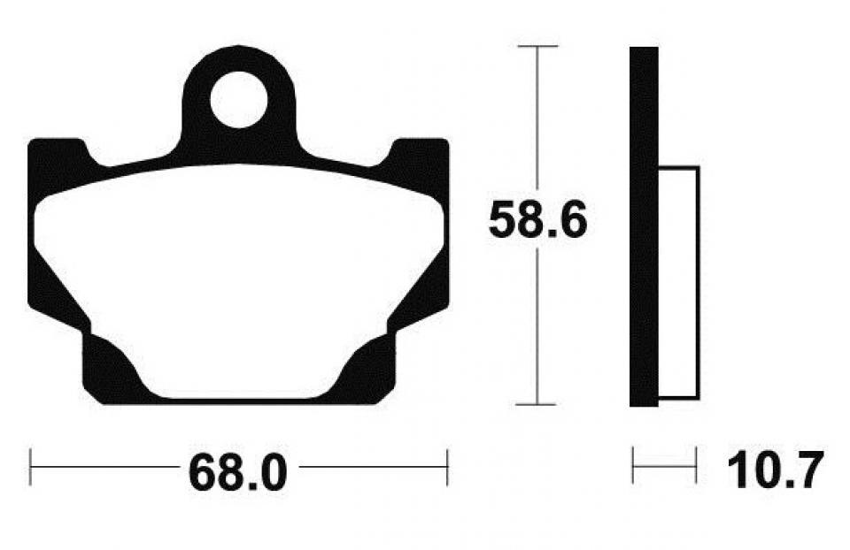 Plaquette de frein Tecnium pour moto Yamaha 600 XTZ tenere 1983-1985 MA50 Neuf