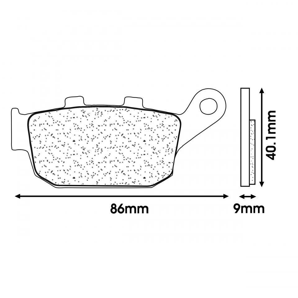 Plaquette de frein CL BRAKES pour Moto Suzuki 250 Gw Inazuma 2012 à 2015 Neuf