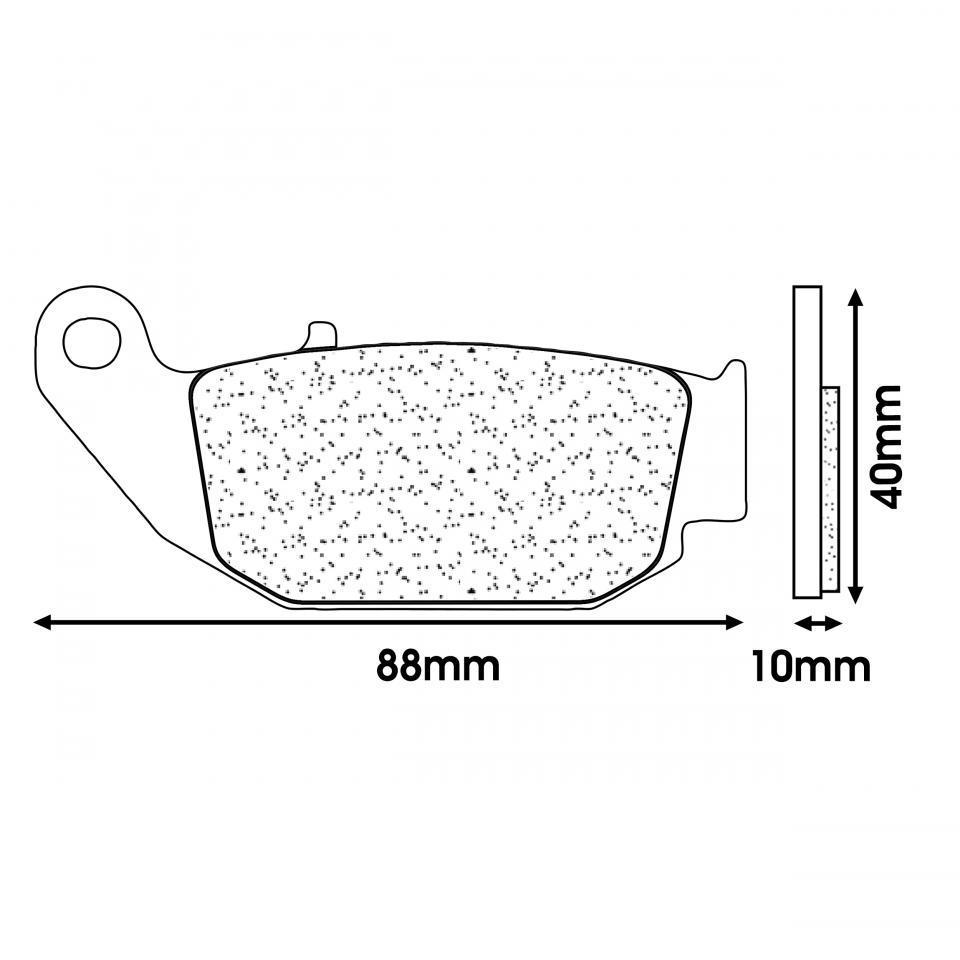 Plaquette de frein CL BRAKES pour Moto CF moto 125 NK Après 2024 Neuf