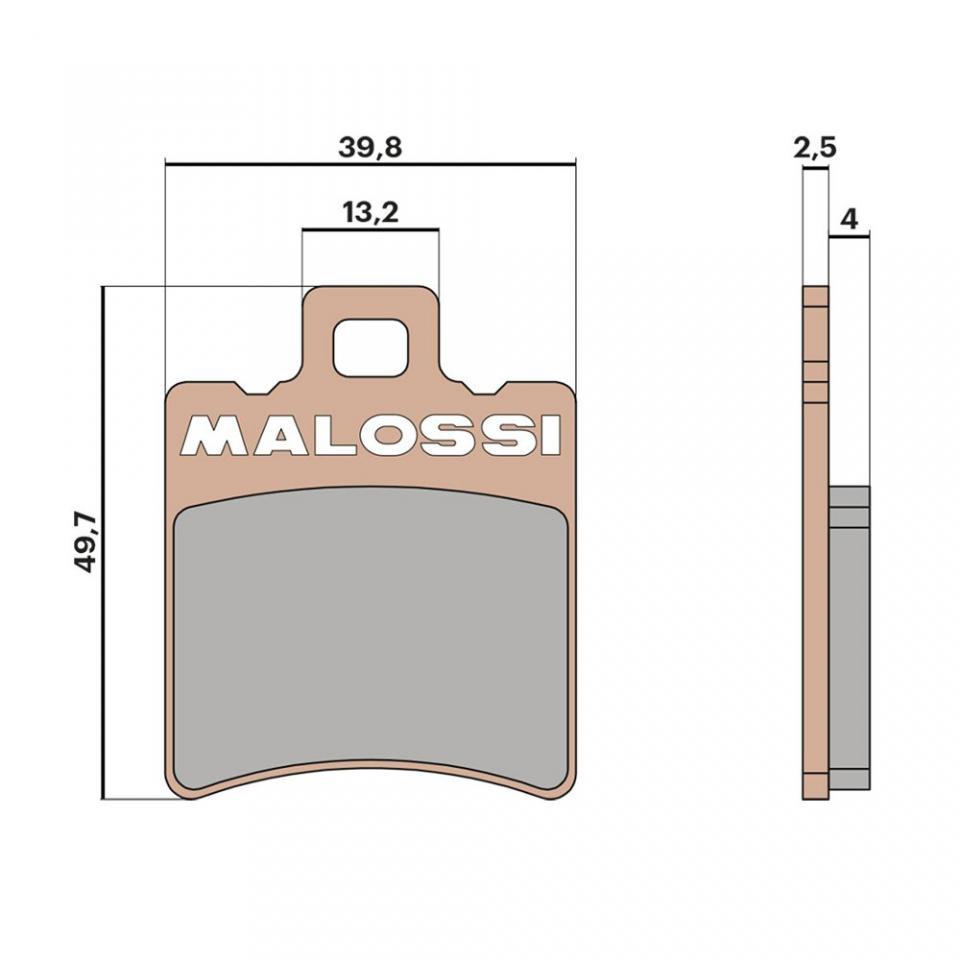 Plaquette de frein Malossi pour Scooter Italjet 50 Formula LC 2T 1994 à 2000 AR Neuf