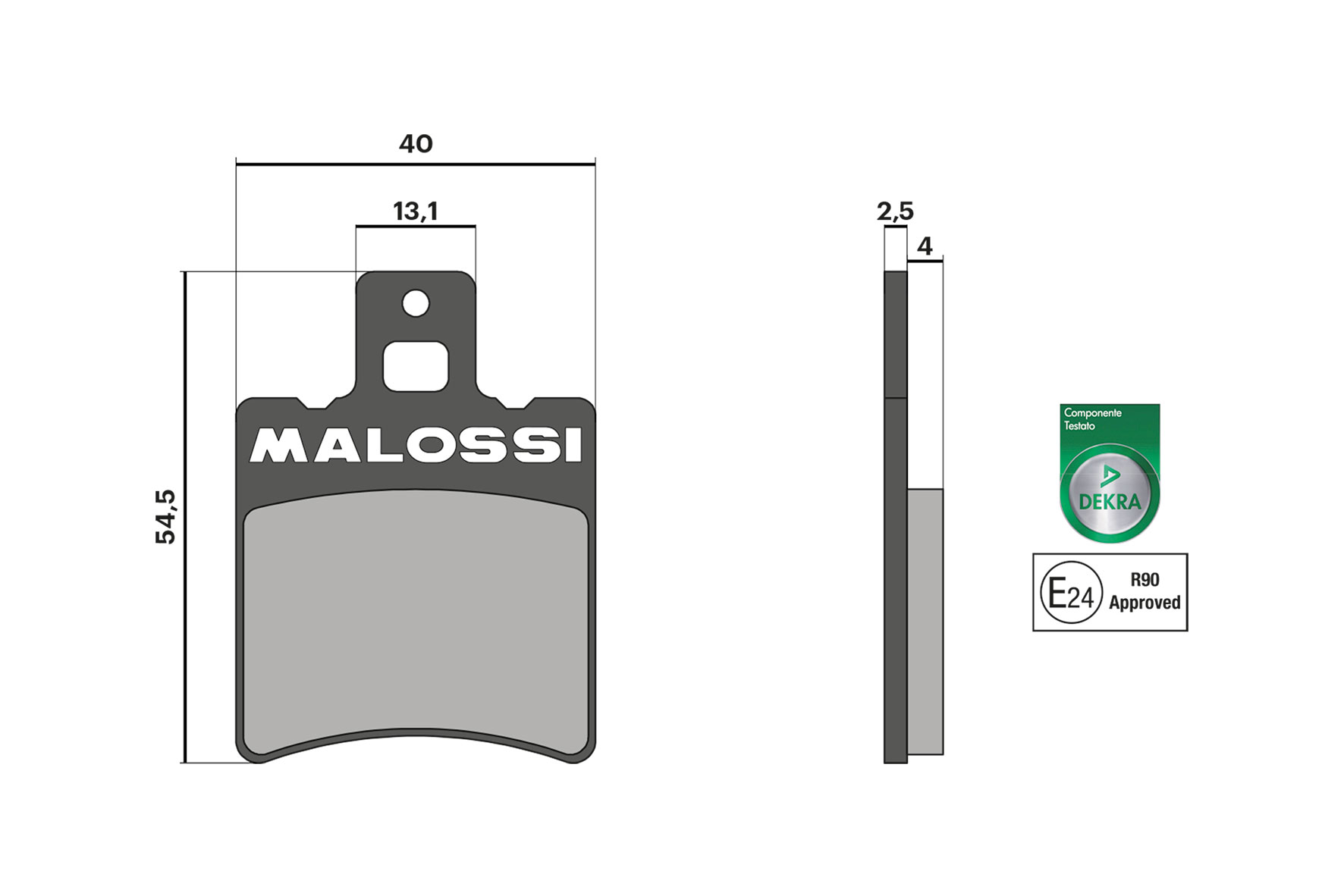 Plaquette de frein Malossi pour Scooter Gilera 50 Stalker Base 1997 à 2012 AV Neuf