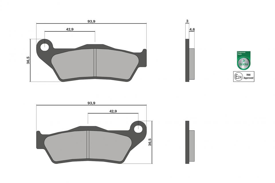 Plaquette de frein Malossi pour Moto ROYAL ENFIELD 500 Bullet 2016 à 2022 AV Neuf