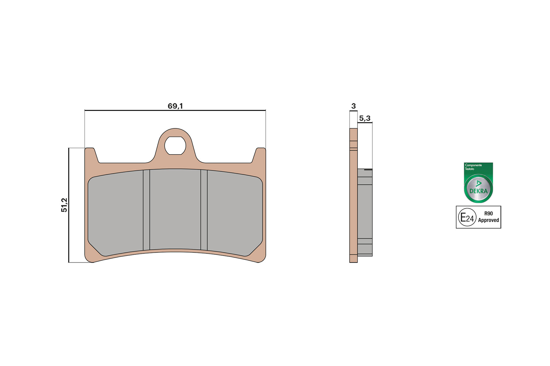 Plaquette de frein Malossi pour Maxi Scooter Yamaha 560 Xp T-Max 2020 à 2025 AV / 6215022BS Neuf