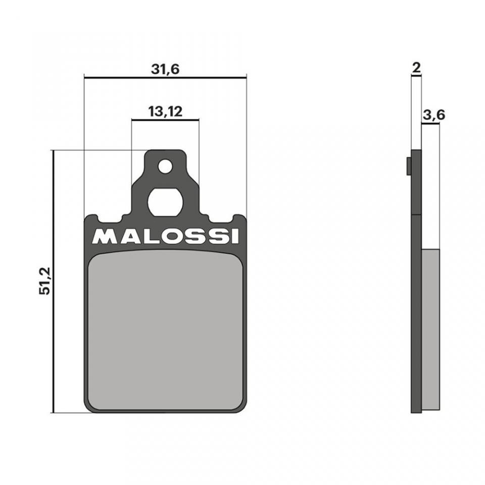 Plaquette de frein Malossi pour scooter Piaggio 50 Quartz 1992 à 1996 AV Neuf
