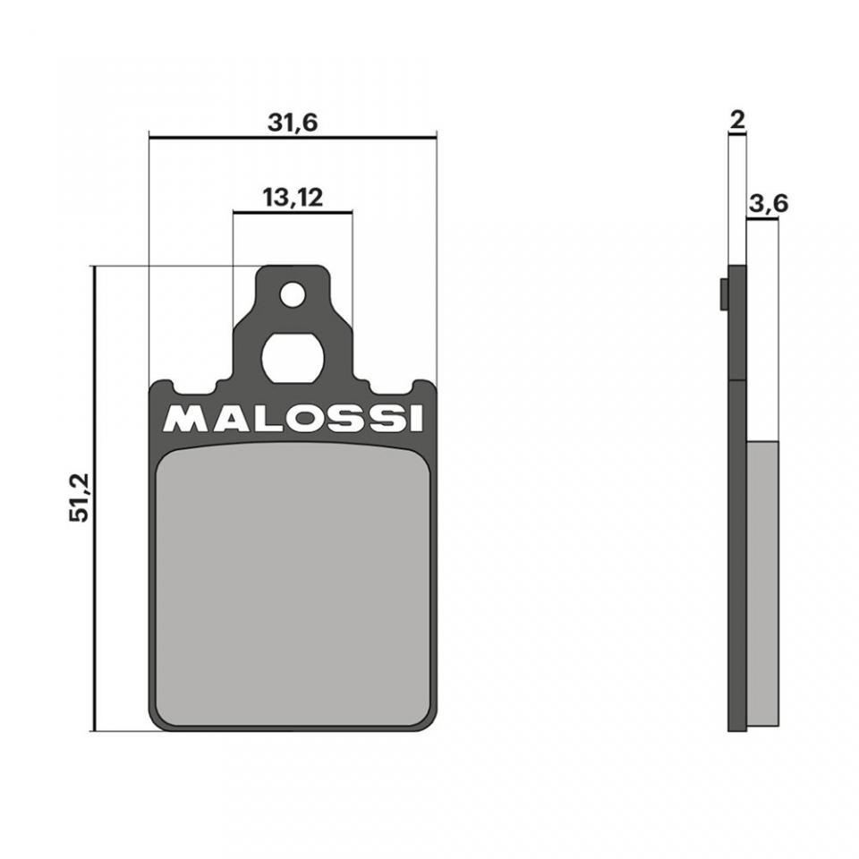 Plaquette de frein Malossi pour Scooter Piaggio 125 Vespa Px Euro2 2001 à 2007 AV Neuf