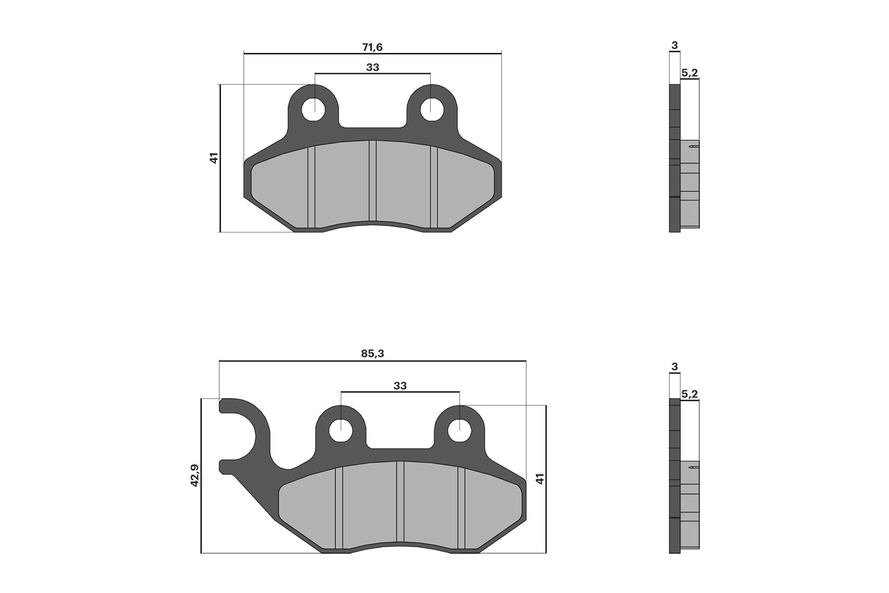 Plaquette de frein Malossi pour Scooter Cagiva 110 Passing Neuf