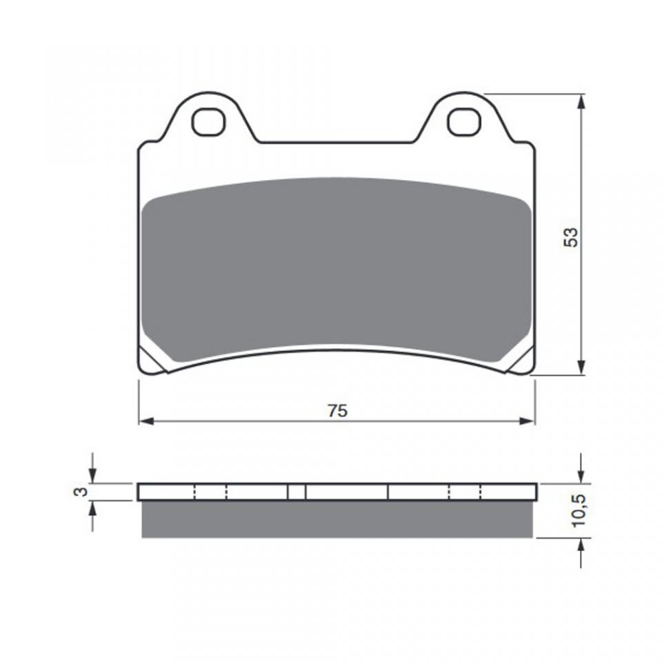 Plaquette de frein Gold Fren pour moto Yamaha 1300 Venture Star 1999 à 2001 ARD