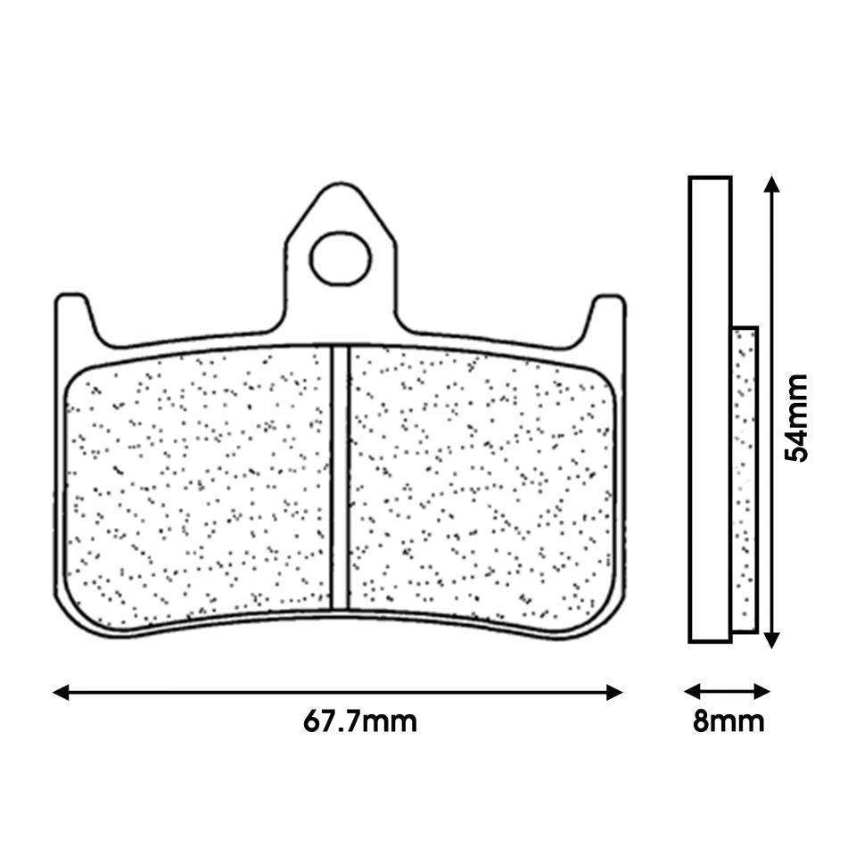 Plaquette frein AV Carbone Lorraine pour moto Honda Cb 1000 F Big One Après 1993