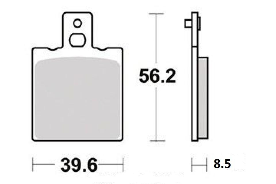 Plaquette de frein SBS pour moto Aprilia AF1 125 europa 1990 à 1993 AR 519LF