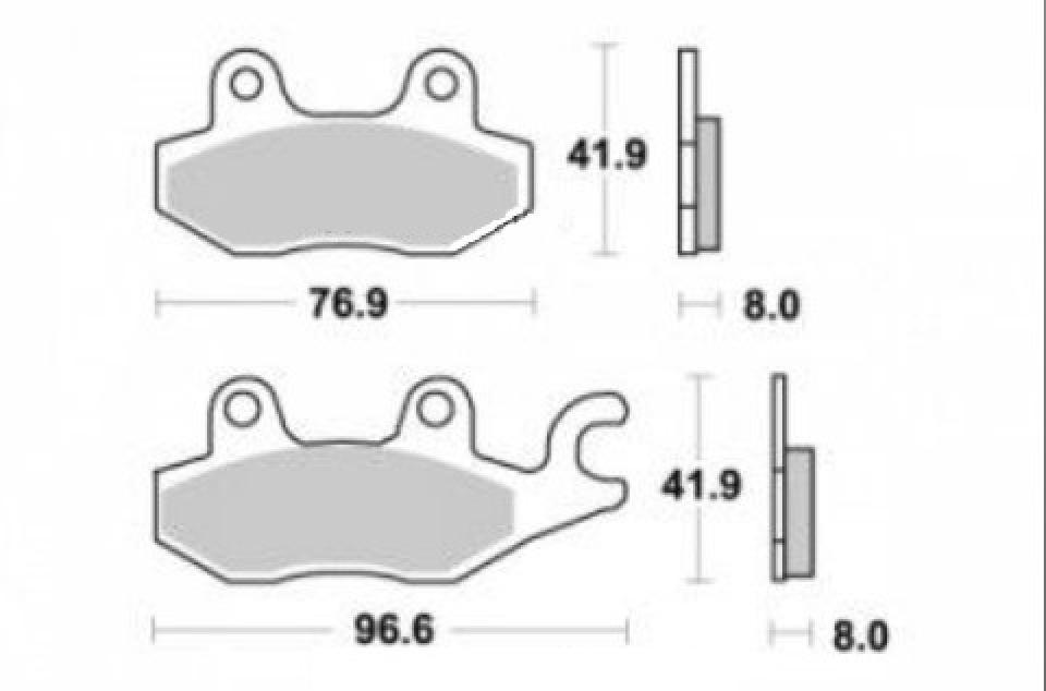 Plaquette de frein SBS pour moto Triumph Daytona 900 Avant 1994 AR 633LF