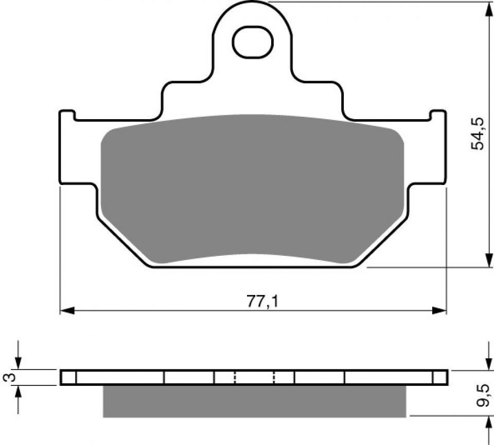 Plaquette de frein AV SBS pour moto Suzuki Sp 600 F 1985 à 1987 582HF SBS-S-40GF