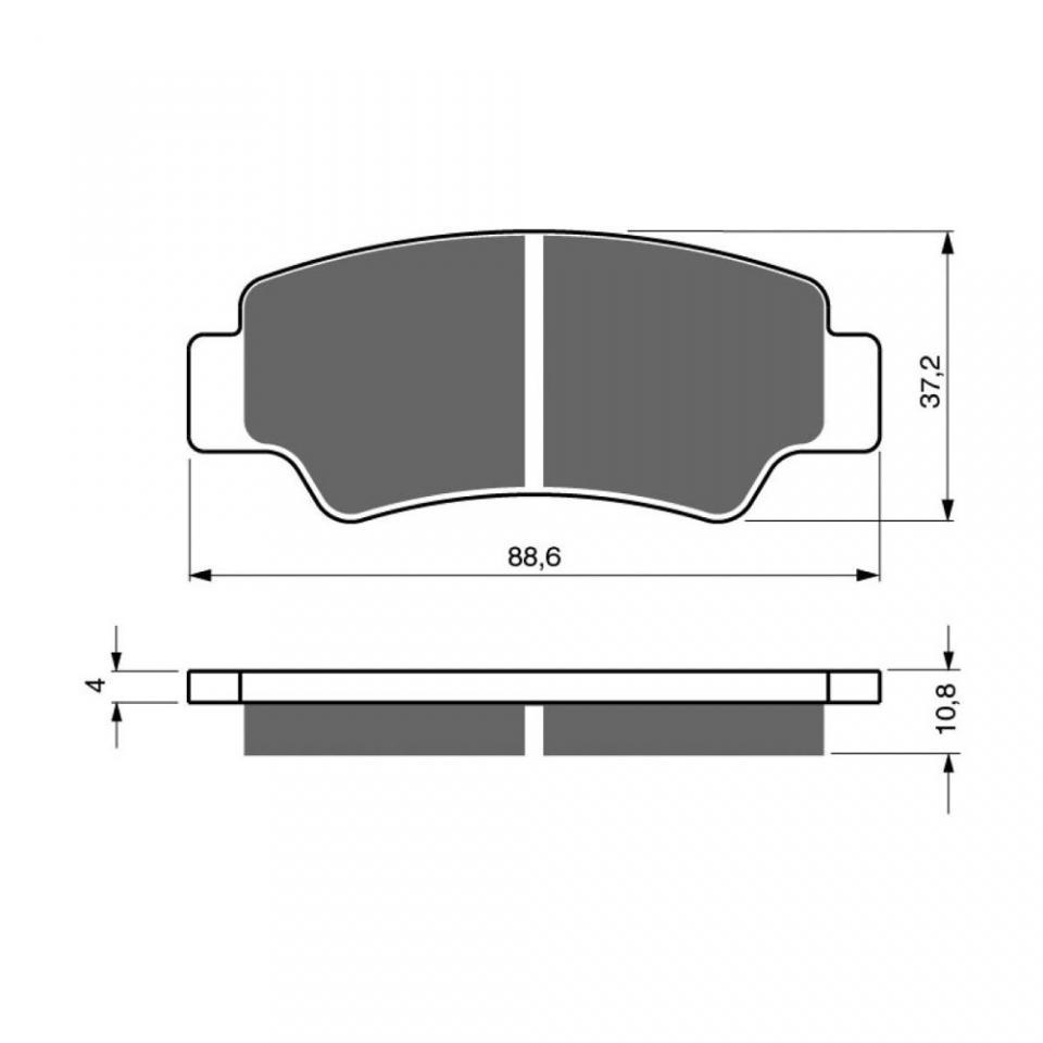 Plaquette de frein Moose pour Quad CF moto 800 C FORCE XC Power Steering 2 Rider 2019 ARG / ARD / M702-S47 Neuf