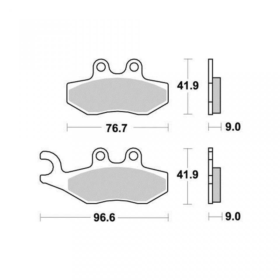 Plaquette de frein Malossi pour Scooter Piaggio 125 Beverly Euro3 2007-2008 AV / AR Neuf