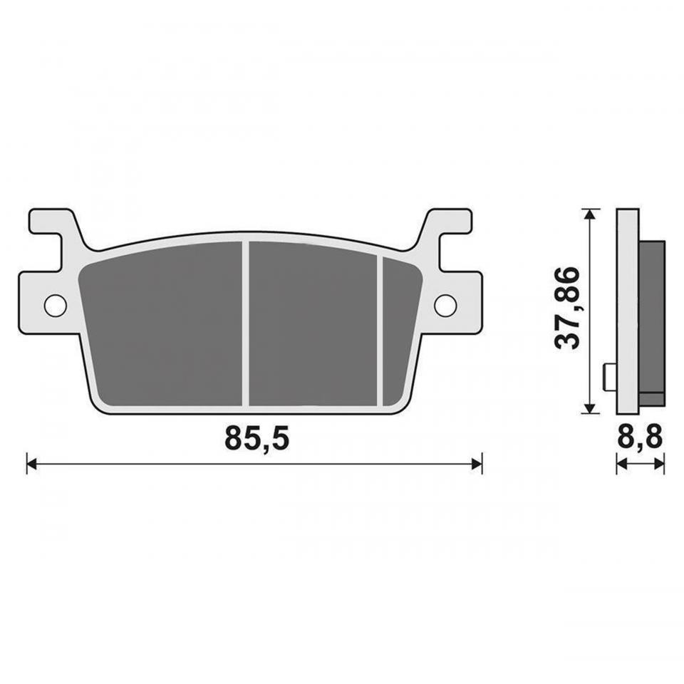 Plaquette de frein Newfren pour Scooter Kymco 550 Ak Après 2017 FD0570BE1 Neuf