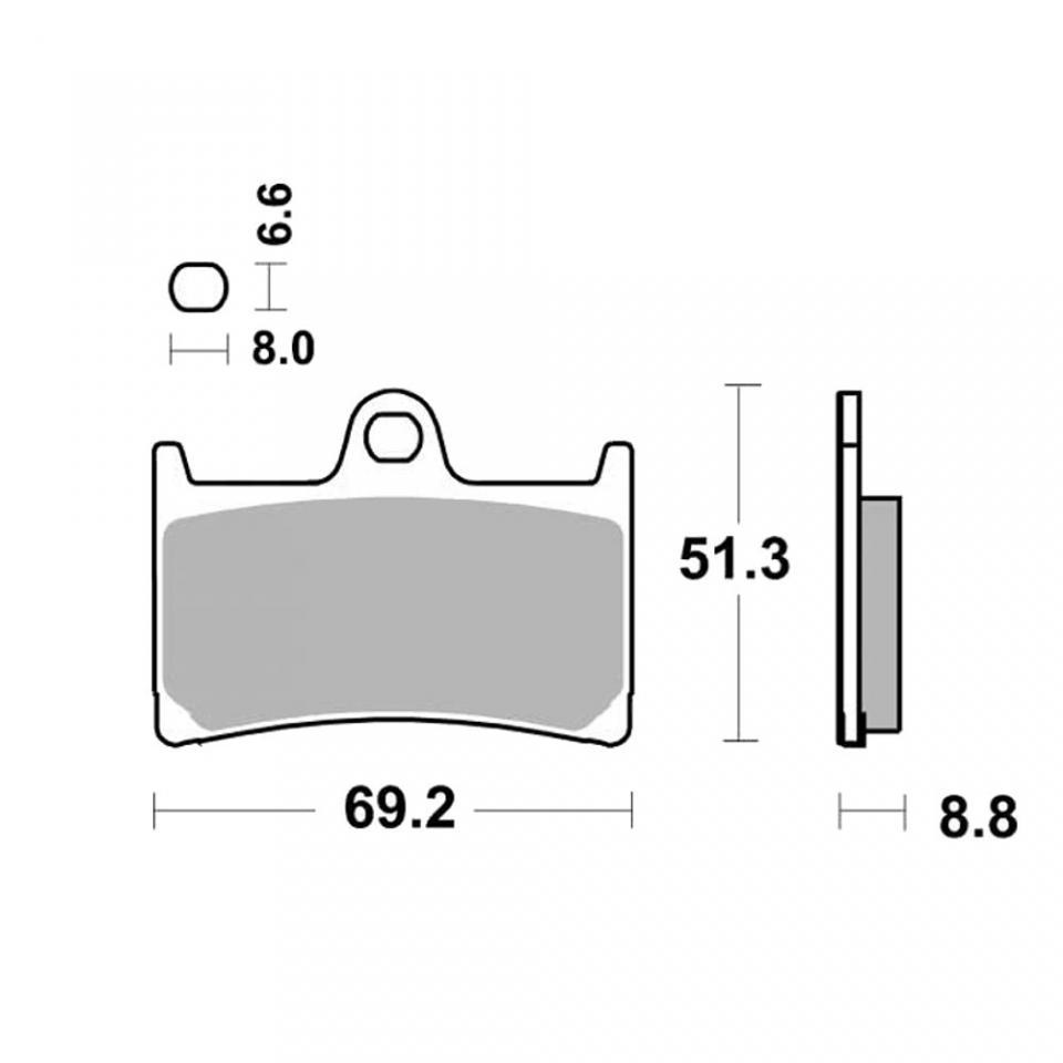 Plaquette de frein AP Racing pour Moto Yamaha 750 R7 1999 à 2001 AV / LMP234STR Road Racing Neuf