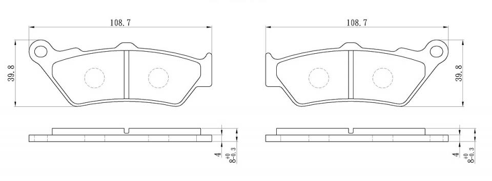 Plaquette de frein Perftec pour moto BMW 800 F Gs 2008 à 2020 AV Neuf