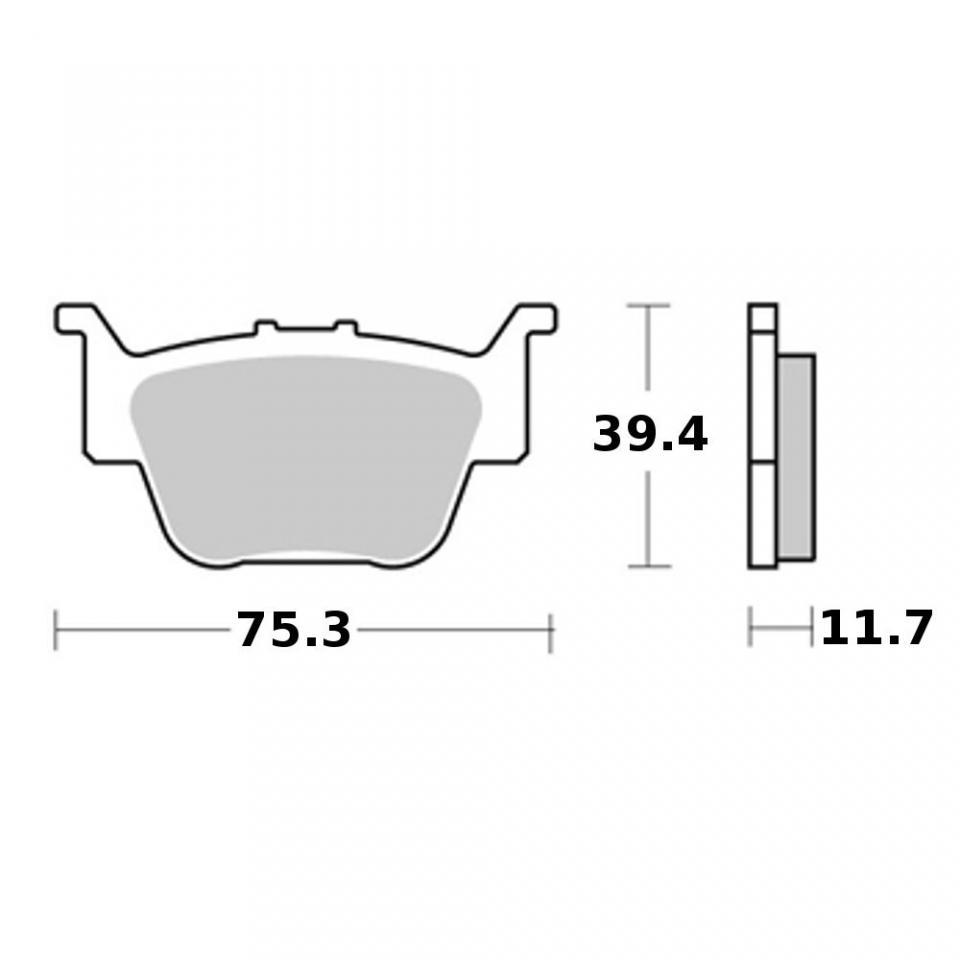 Plaquette de frein Perftec pour Quad Honda 450 Trx R/Er 2006 à 2012 AR Neuf