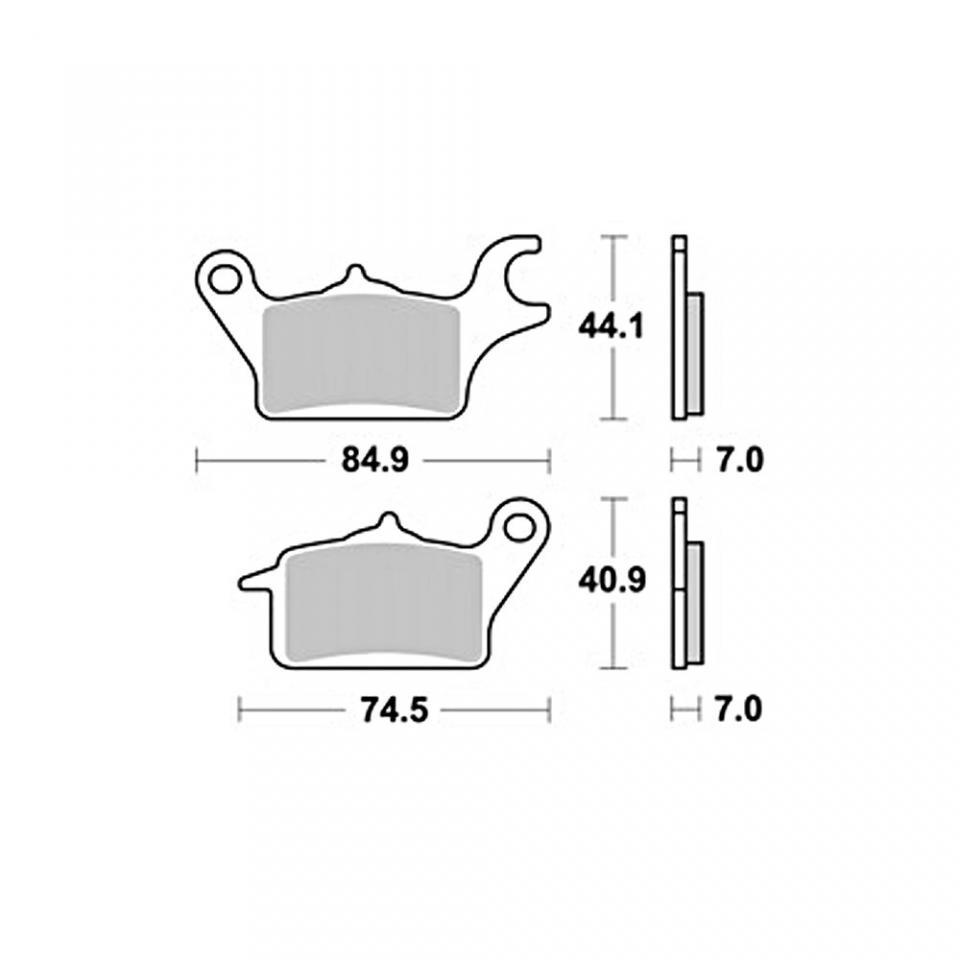 Plaquette frein Perftec pour scooter Yamaha 125 Mw Tricity 2014 à 2022 AVG Neuf