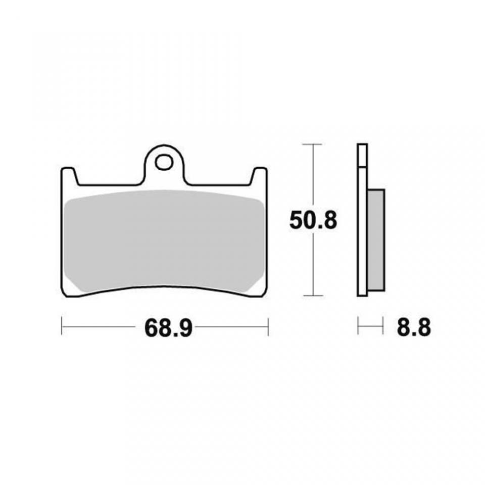 Plaquette de frein Perftec pour Moto Yamaha 1000 FZS Fazer 2001 à 2005 AVG / AVD Neuf