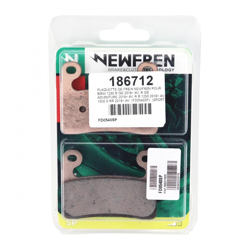 Plaquette de frein Newfren pour Moto BMW 1250 R Rs 2019 à 2021 Neuf