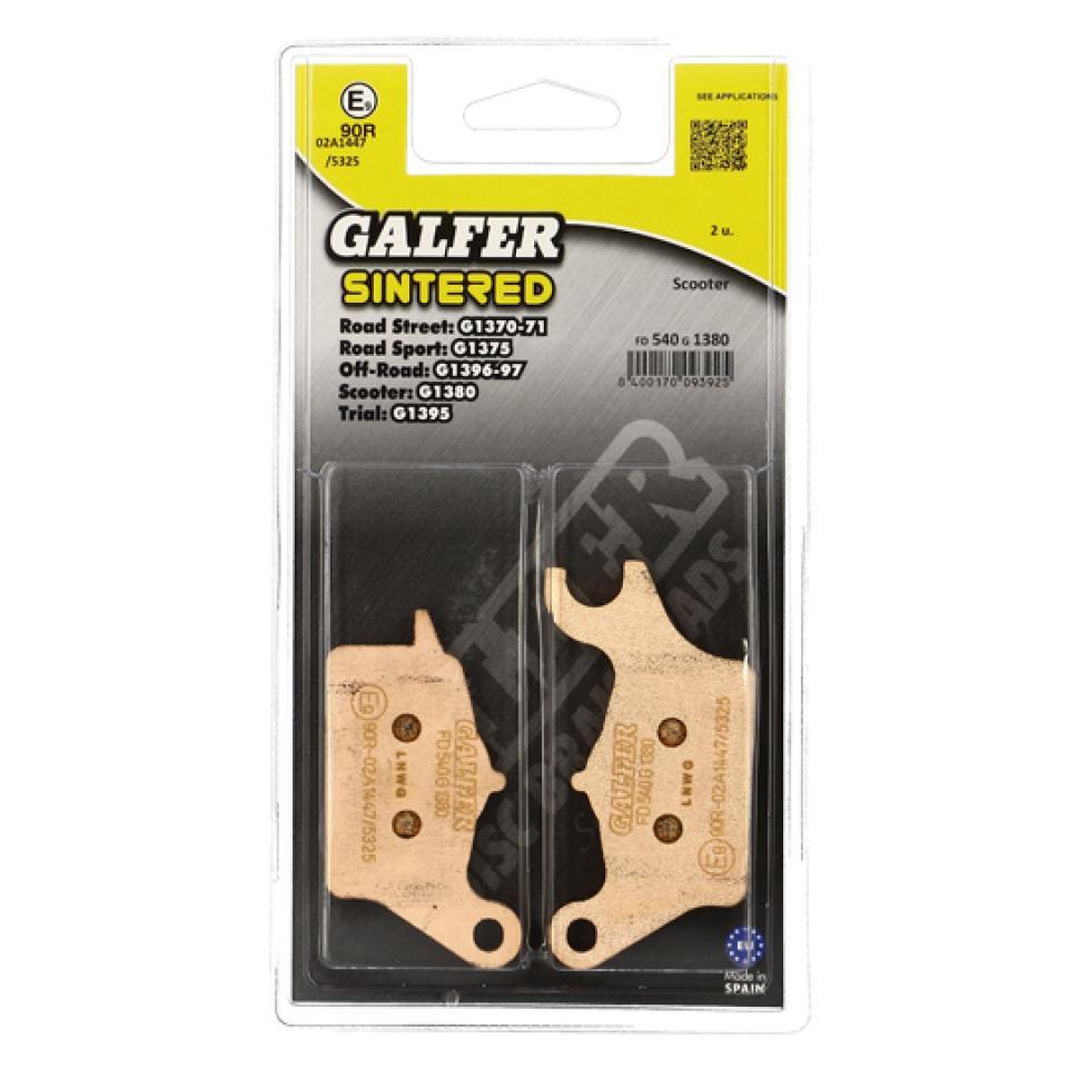 Plaquette de frein Galfer pour Scooter Honda 110 Dio Vision Nsc Après 2015 Neuf