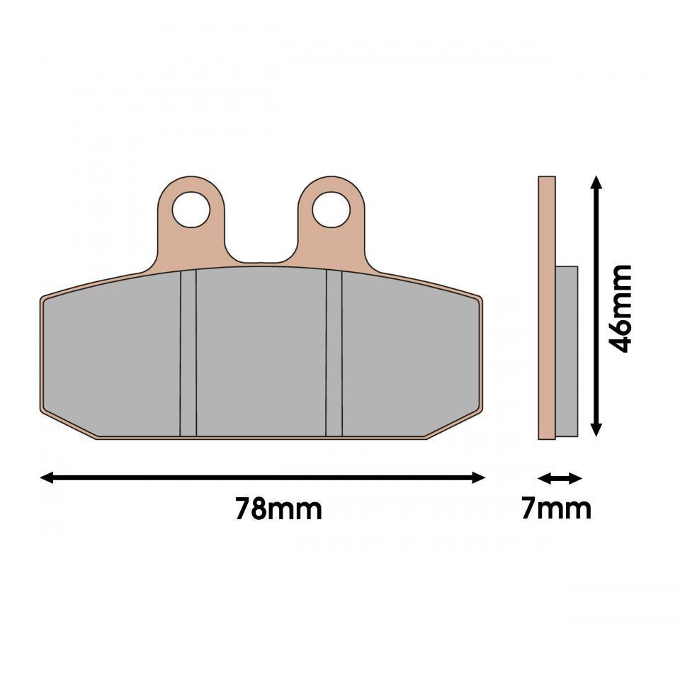 Plaquette de frein Malossi pour Scooter Aprilia 500 Atlantic 2002 à 2005 Neuf