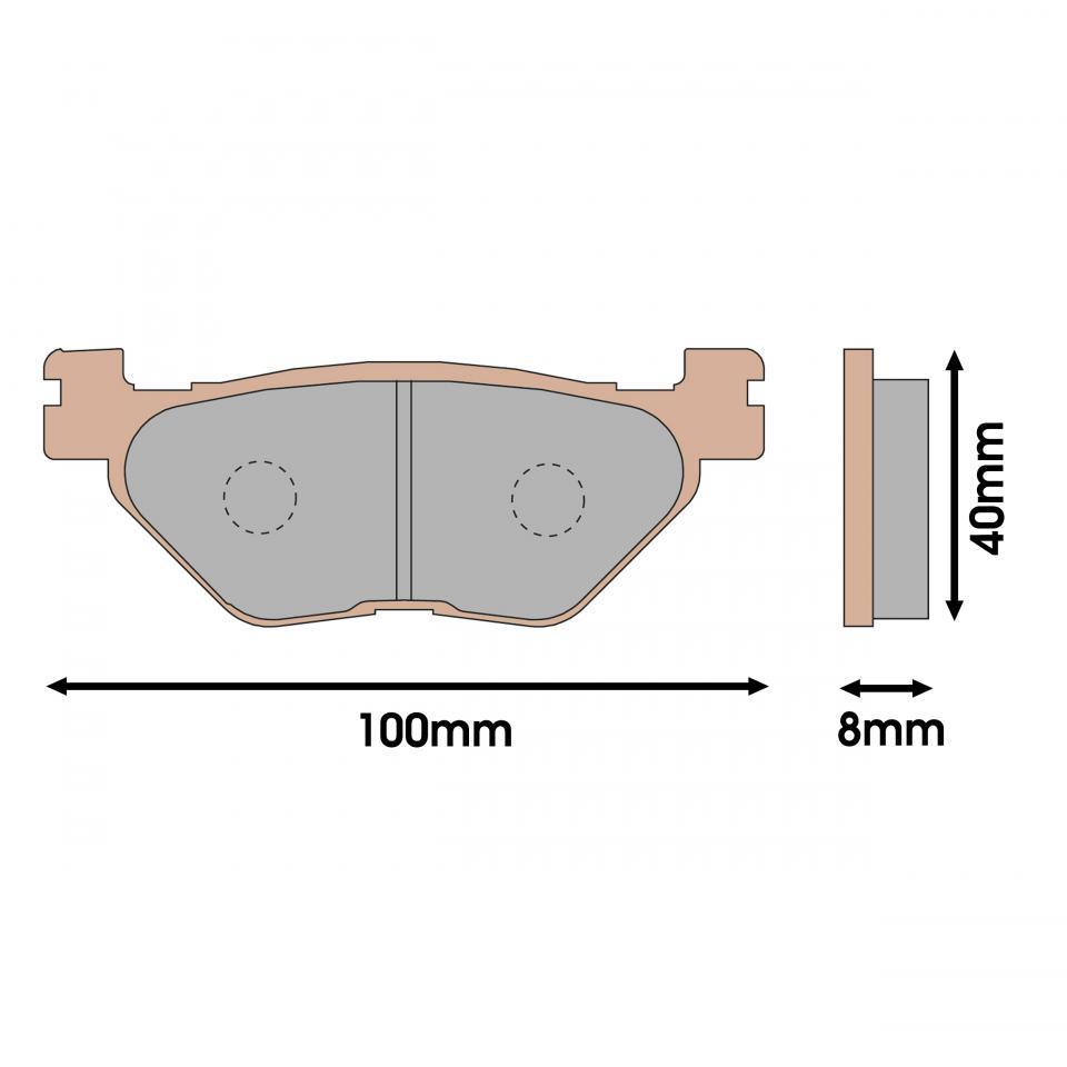 Plaquette de frein Malossi pour Scooter Yamaha 500 Tmax 2001 à 2003 Neuf