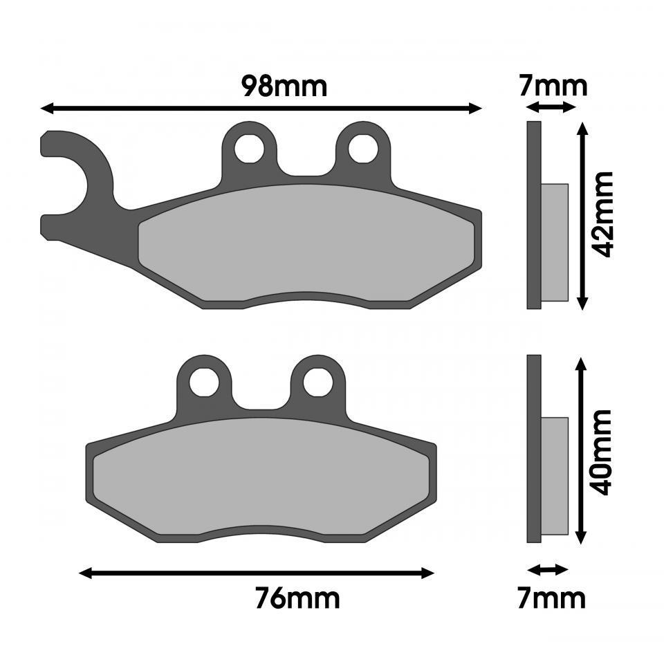 Plaquette de frein Malossi pour Scooter Derbi 125 Variant Sport Neuf