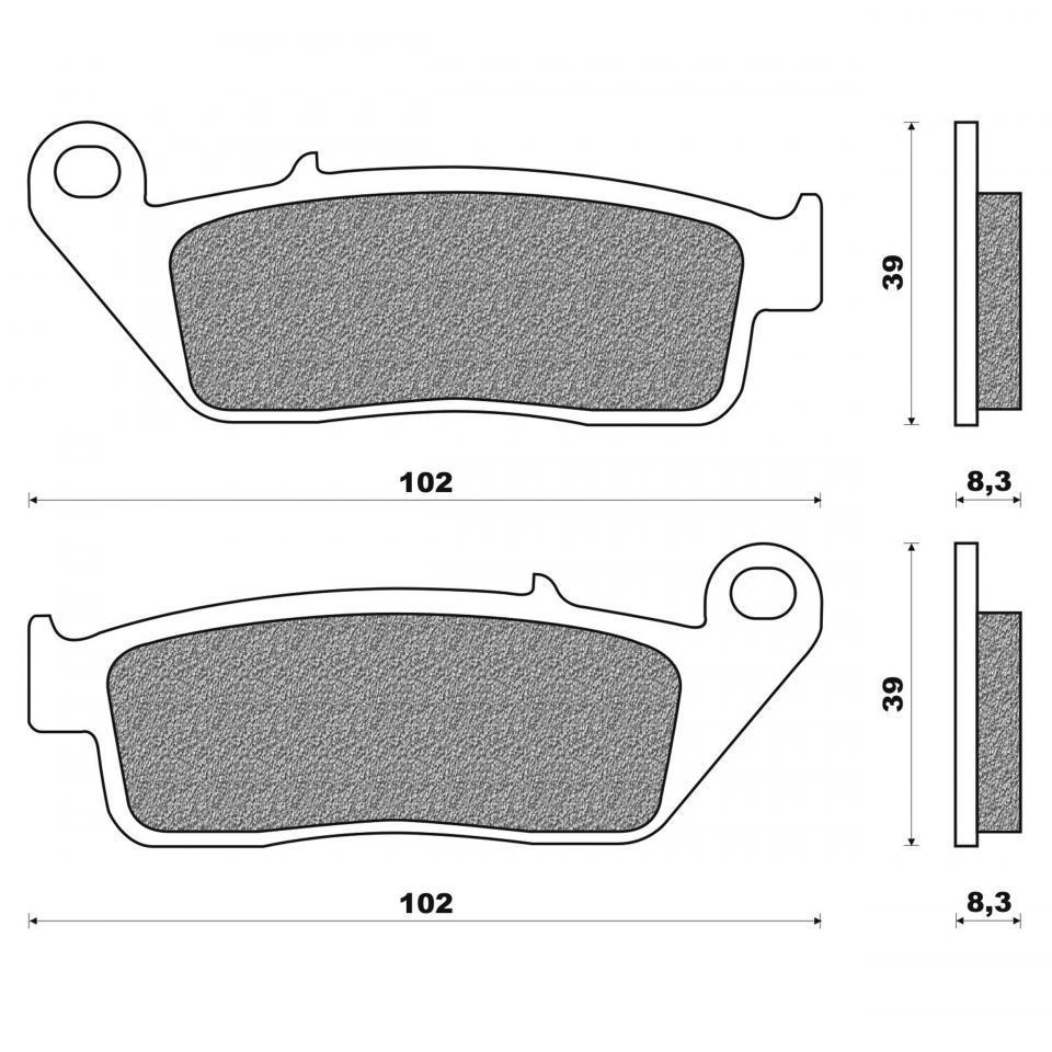 Plaquette de frein Newfren pour Moto Honda 700 NC S INTEGRA 2012 à 2013 Neuf