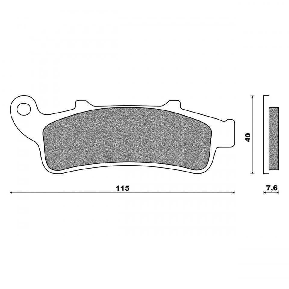 Plaquette de frein Newfren pour Scooter Honda 250 Foresight 1997 à 1998 Neuf