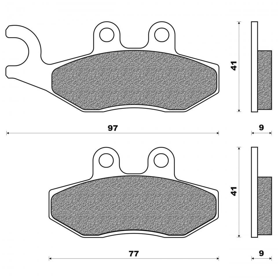 Plaquette de frein Newfren pour Scooter Piaggio 200 X8 2004 à 2006 Neuf