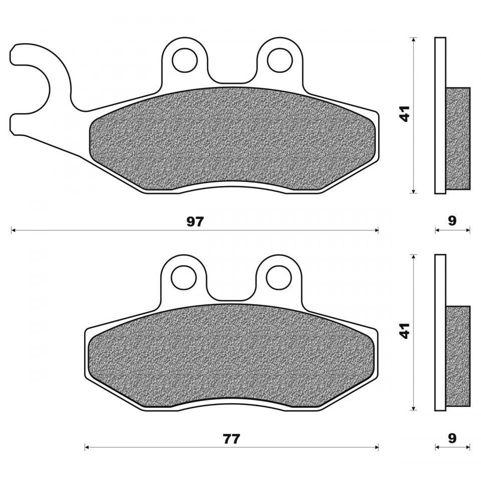 Plaquette de frein Newfren pour Scooter Piaggio 250 X8 2005 à 2020 Neuf