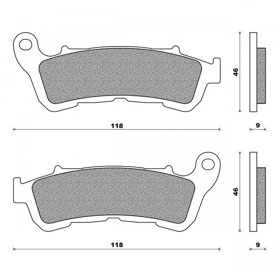 Plaquette de frein Newfren pour Scooter Honda 300 SH 2007 à 2020 Neuf