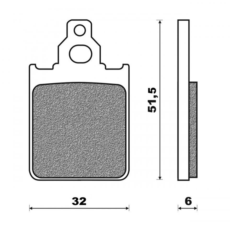 Plaquette de frein Newfren pour Scooter Piaggio 125 Skipper 1993 à 1995 Neuf