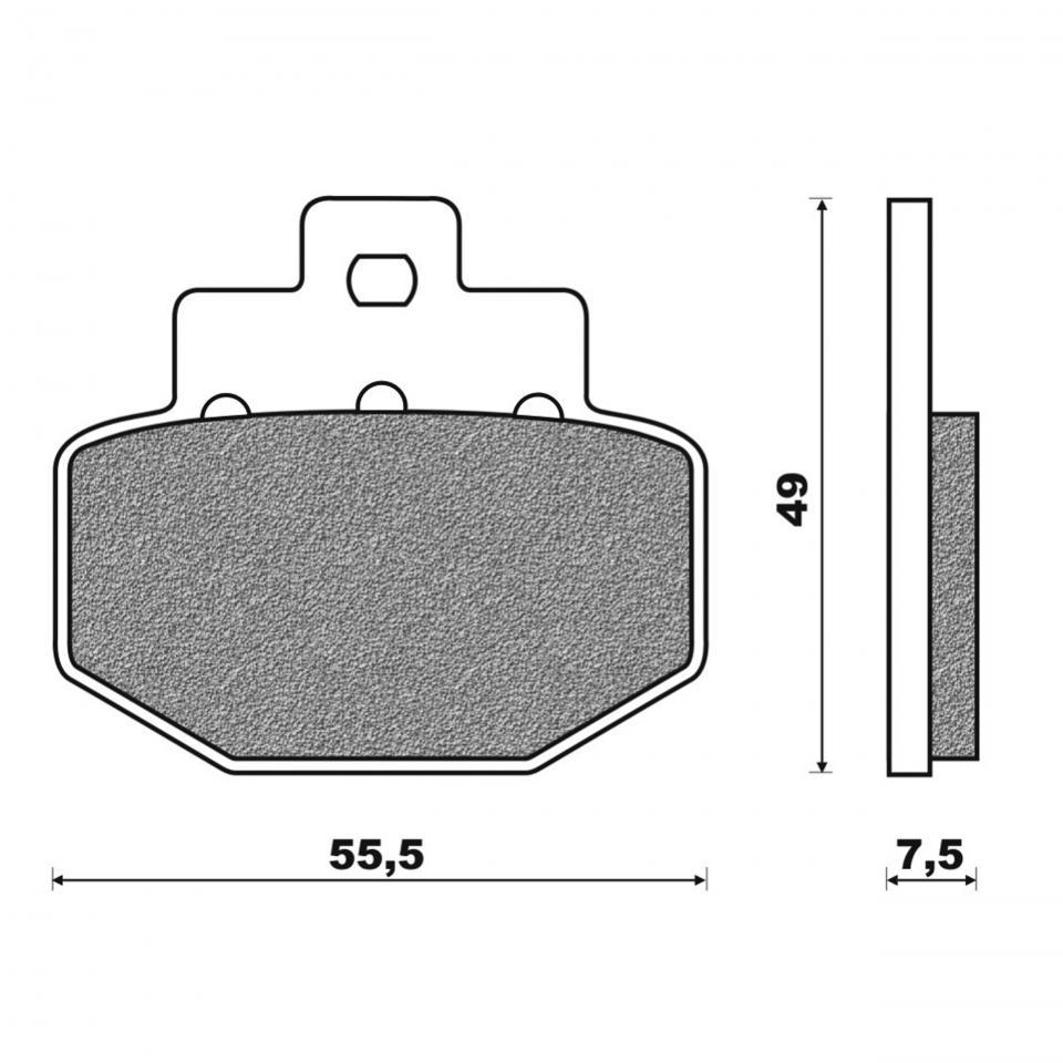 Plaquette de frein Newfren pour Scooter Piaggio 125 Vespa 946 2012 à 2015 Neuf