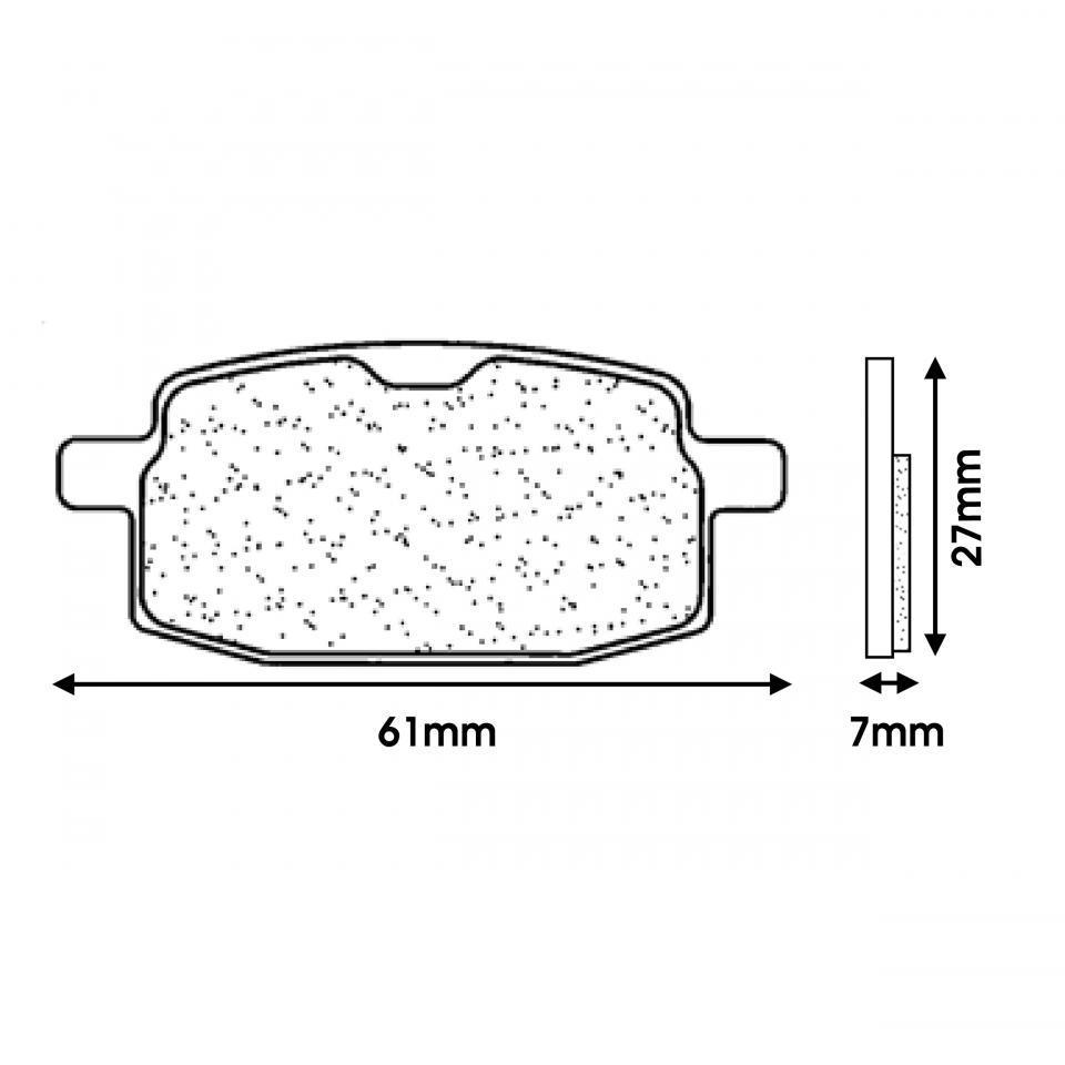 Plaquette de frein CL BRAKES pour Scooter Peugeot 50 V-Clic 4T 2008 à 2020 Neuf