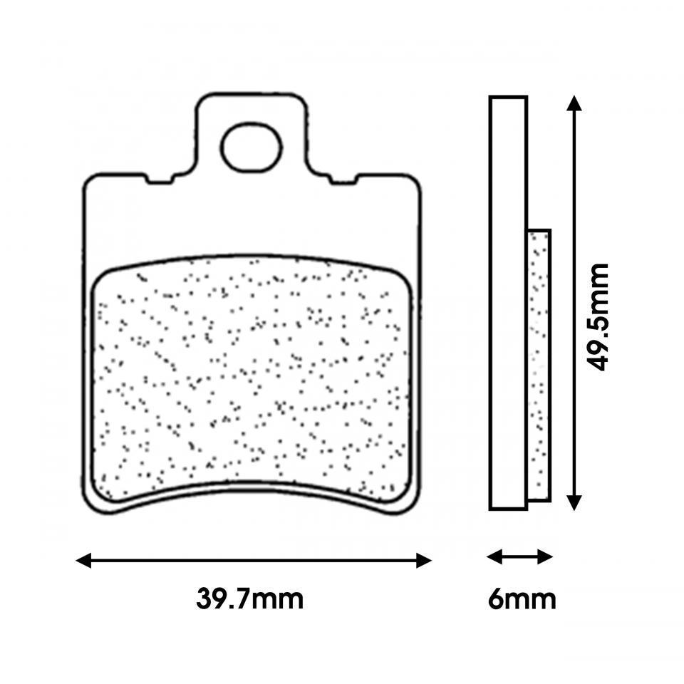 Plaquette de frein CL BRAKES pour Moto Generic 50 Trigger 2006 à 2020 Neuf