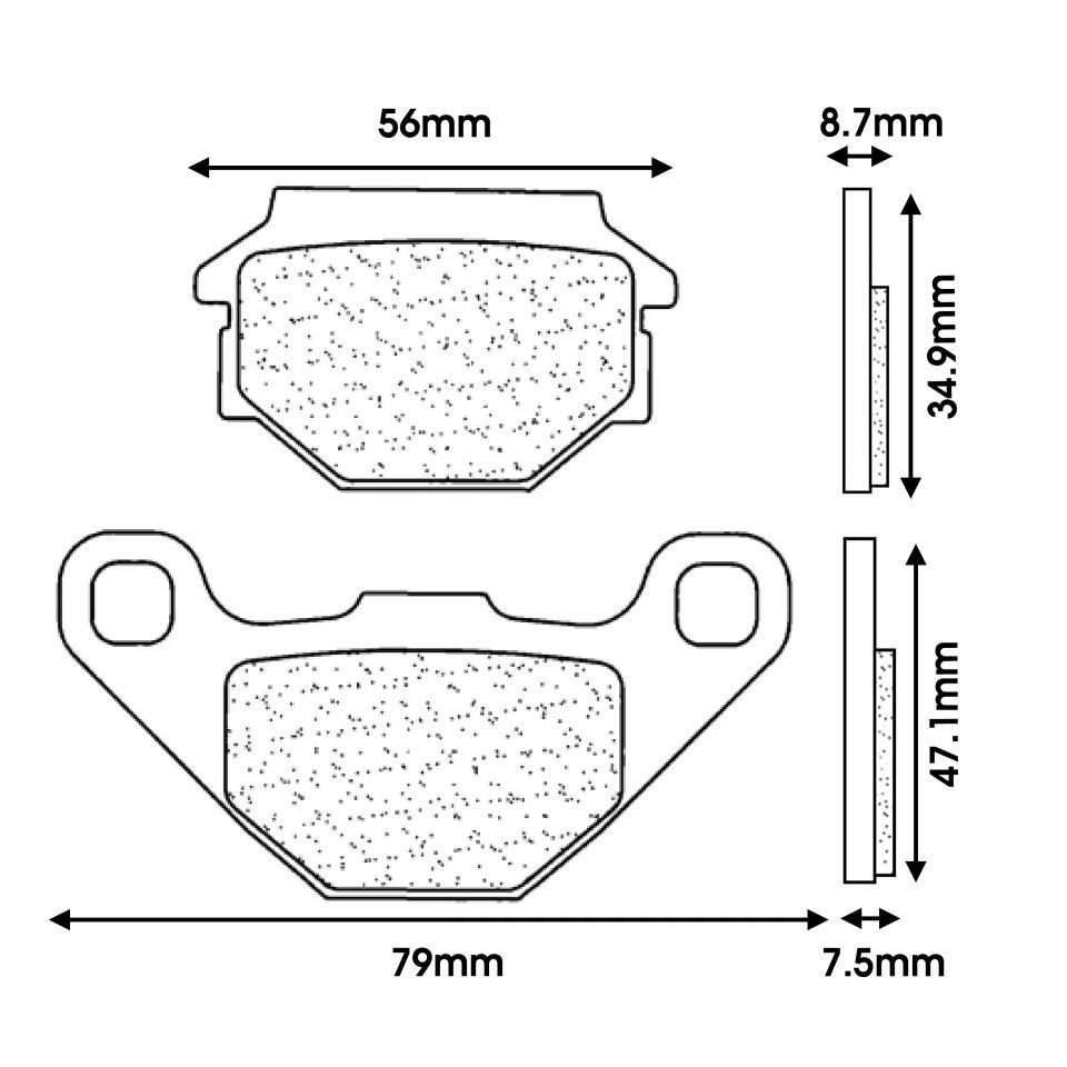 Plaquette de frein CL BRAKES pour Scooter Malaguti 50 F10 1992 à 1993 Neuf