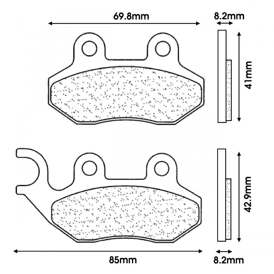 Plaquette de frein CL BRAKES pour Scooter Sym 50 Jet 4 Neuf