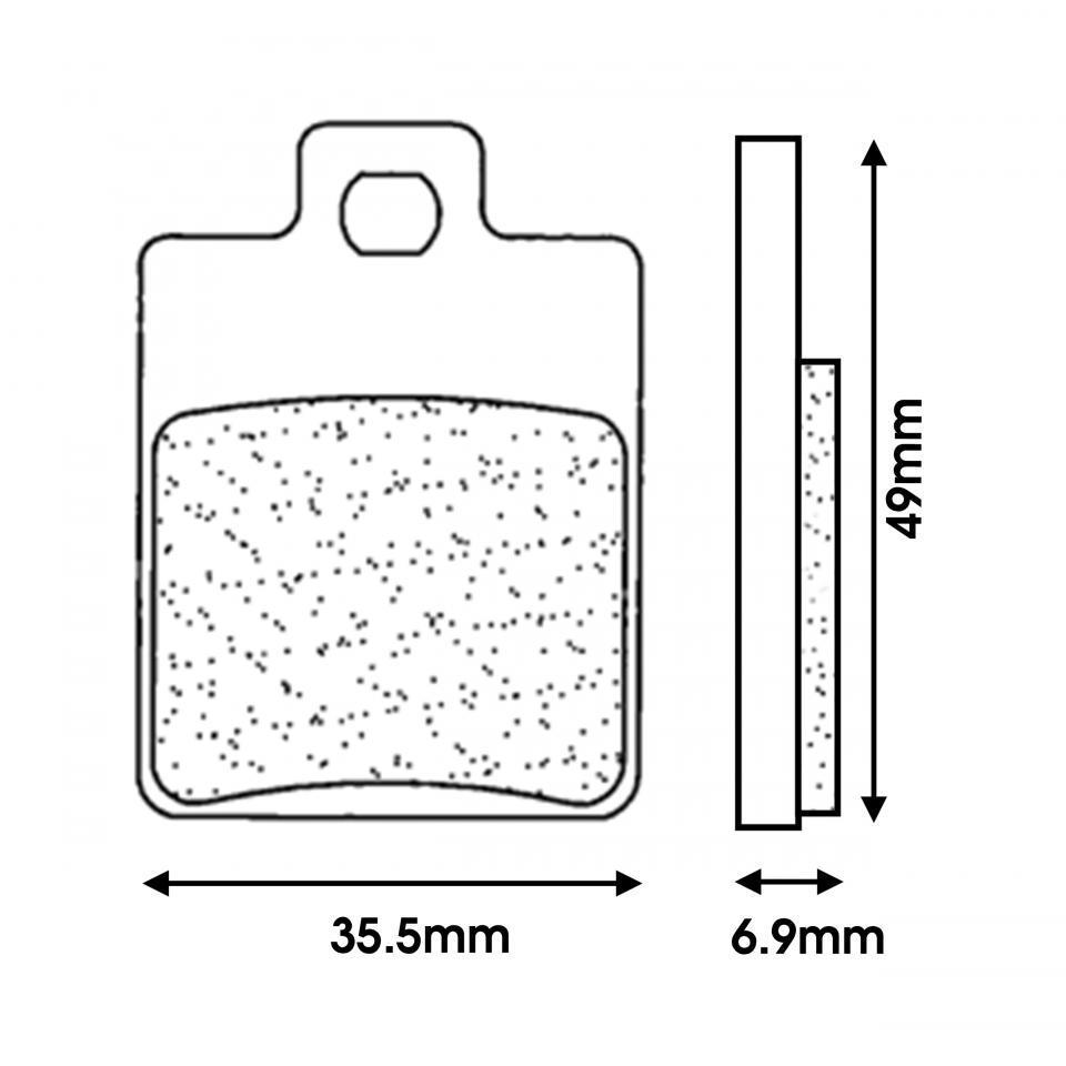 Plaquette de frein CL BRAKES pour Scooter Piaggio 50 Zip 2T 1996 à 2020 Neuf