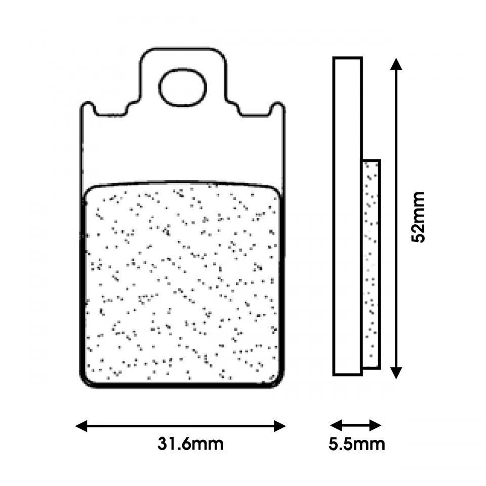 Plaquette de frein CL BRAKES pour Moto MBK 50 X-Limit 1998 à 2003 Neuf