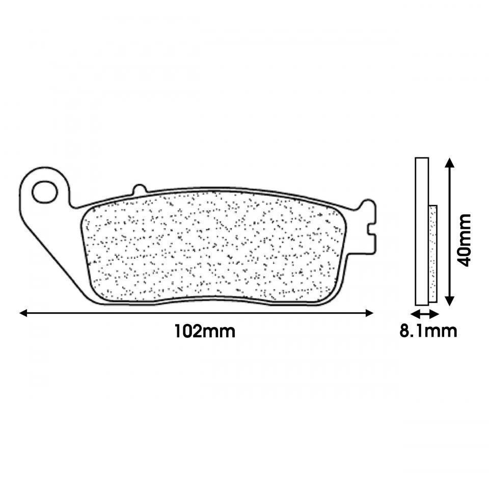Plaquette de frein CL BRAKES pour Scooter Kymco 125 Downtown 2009 à 2020 Neuf