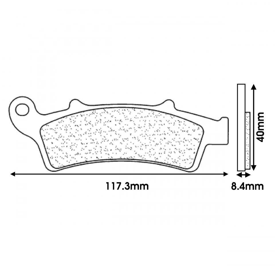 Plaquette de frein CL BRAKES pour Scooter Aprilia 125 Scarabeo 2004 à 2020 Neuf