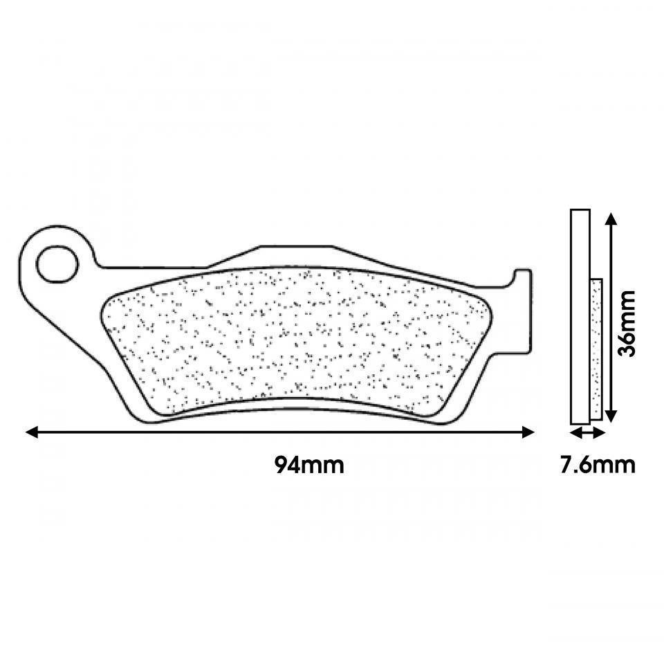 Plaquette de frein CL BRAKES pour Scooter MBK 300 Kilibre 2003 à 2006 Neuf