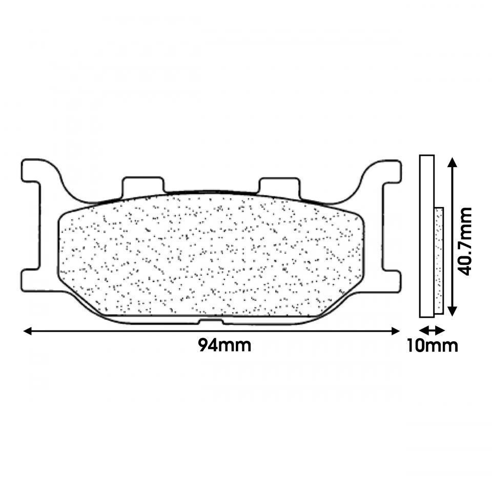 Plaquette de frein CL BRAKES pour Scooter Yamaha 500 Tmax 2004 à 2020 Neuf