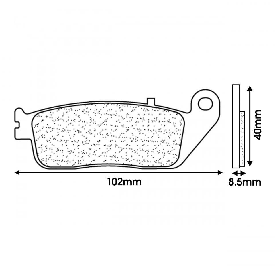 Plaquette de frein CL BRAKES pour Scooter Daelim 125 S2 2005 à 2006 Neuf