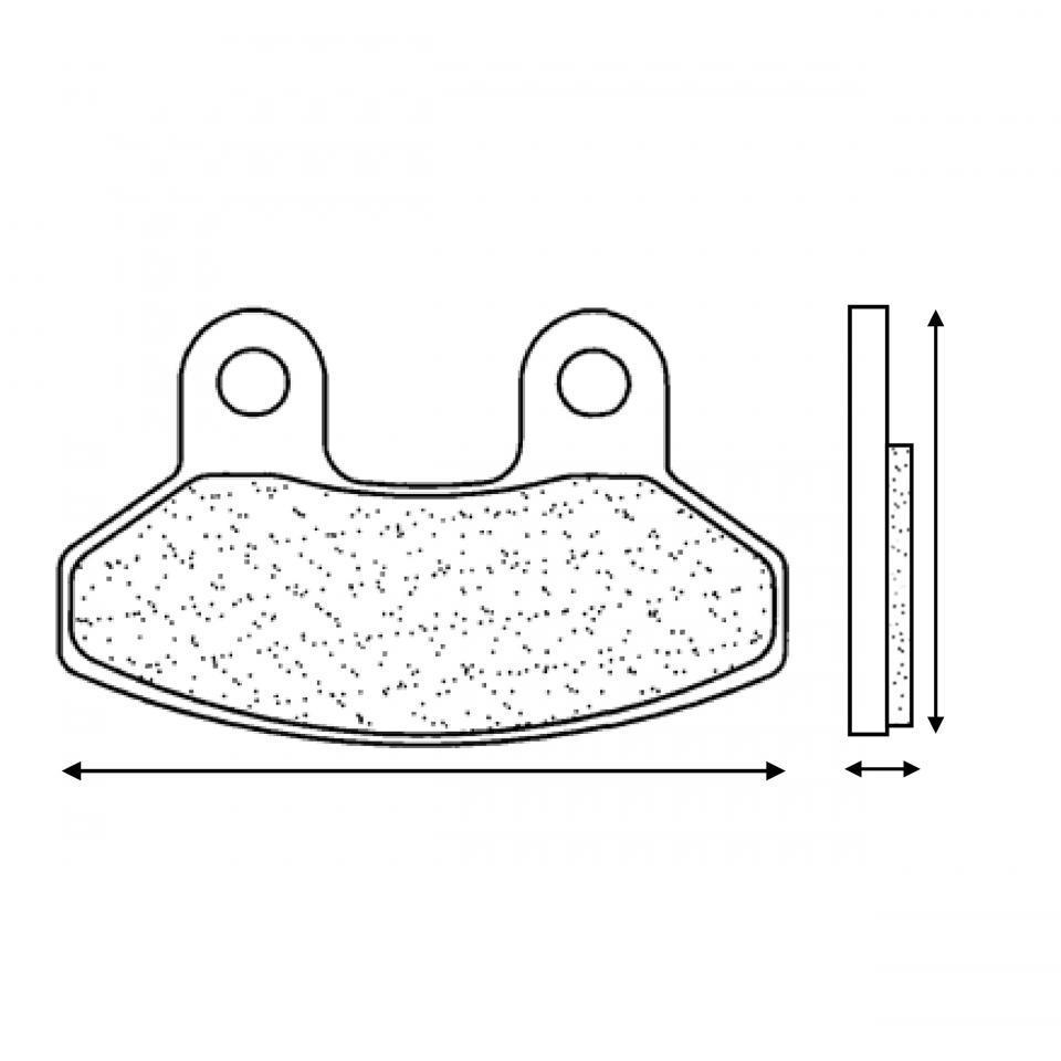 Plaquette de frein CL BRAKES pour Scooter Sym 50 Joy Ride 2002 à 2020 Neuf