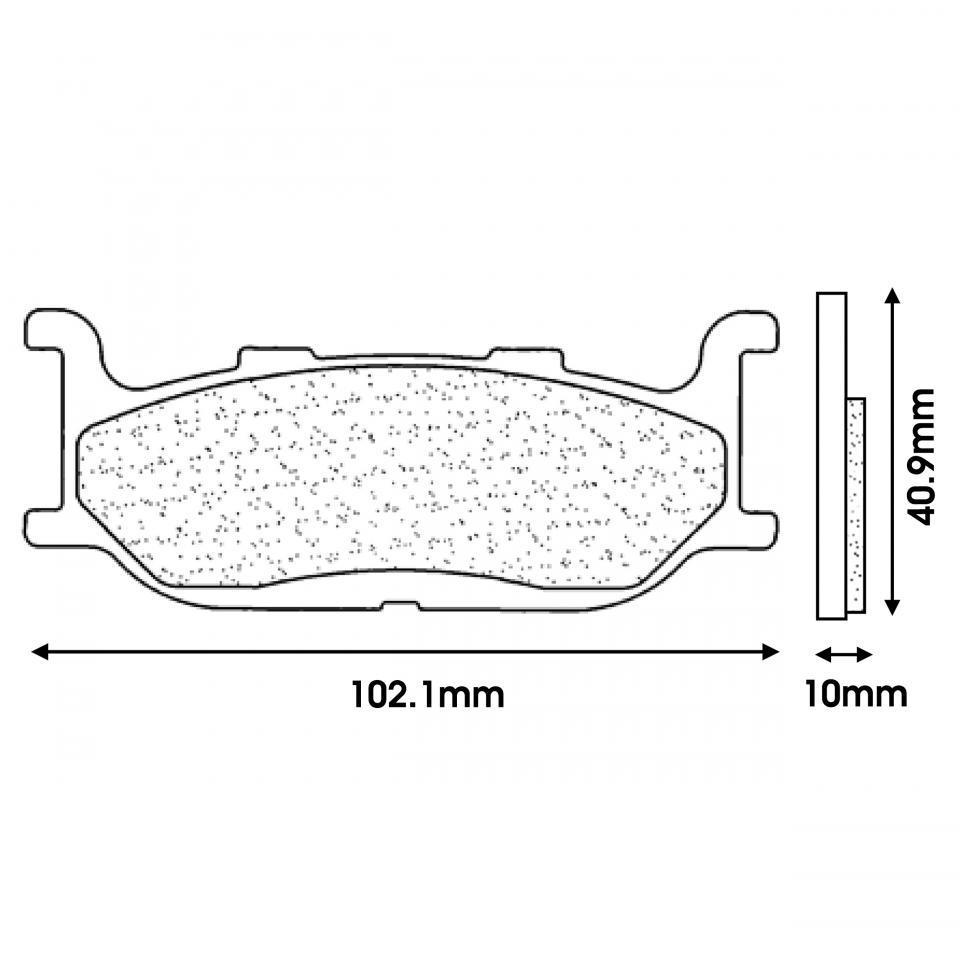 Plaquette de frein CL BRAKES pour Scooter MBK 400 Skyliner 2005 à 2020 Neuf