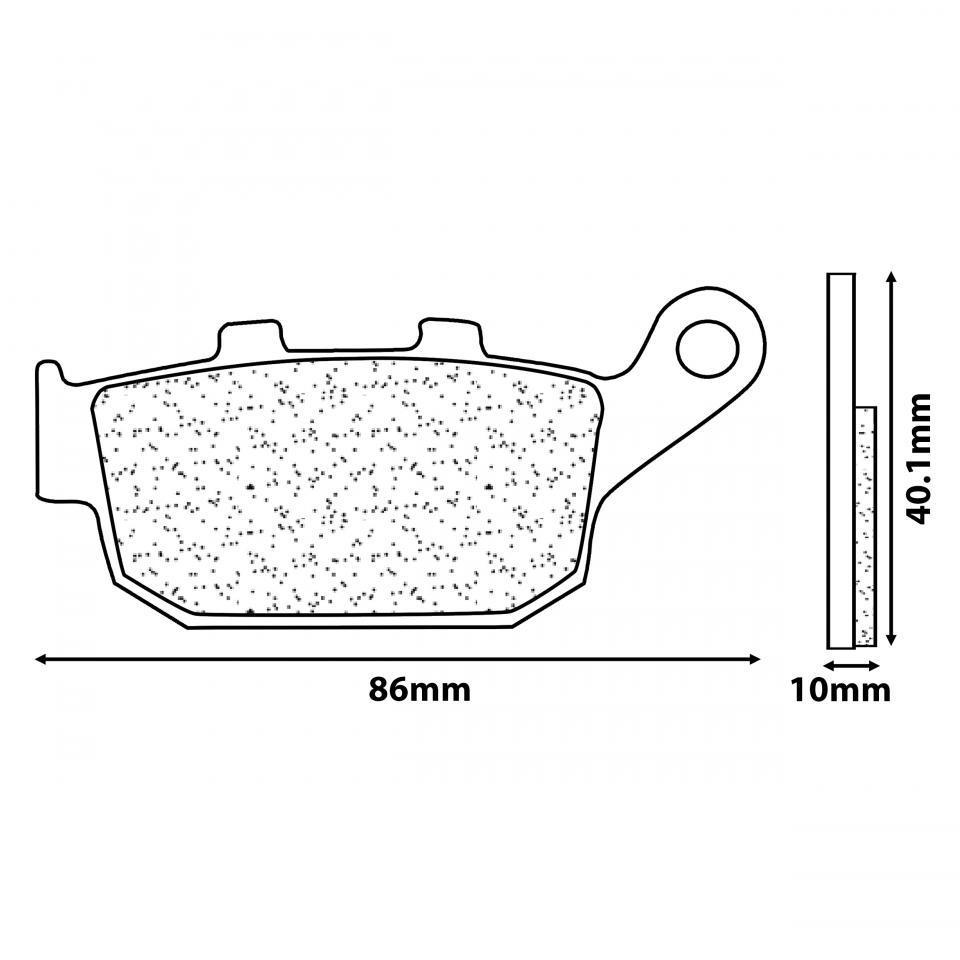 Plaquette de frein CL BRAKES pour Scooter Honda 250 Foresight 2000 à 2020 Neuf