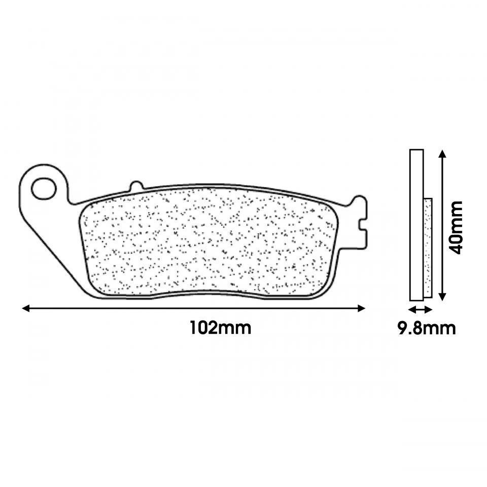 Plaquette de frein CL BRAKES pour Scooter Honda 400 Silver Wing 2009 à 2008 Neuf